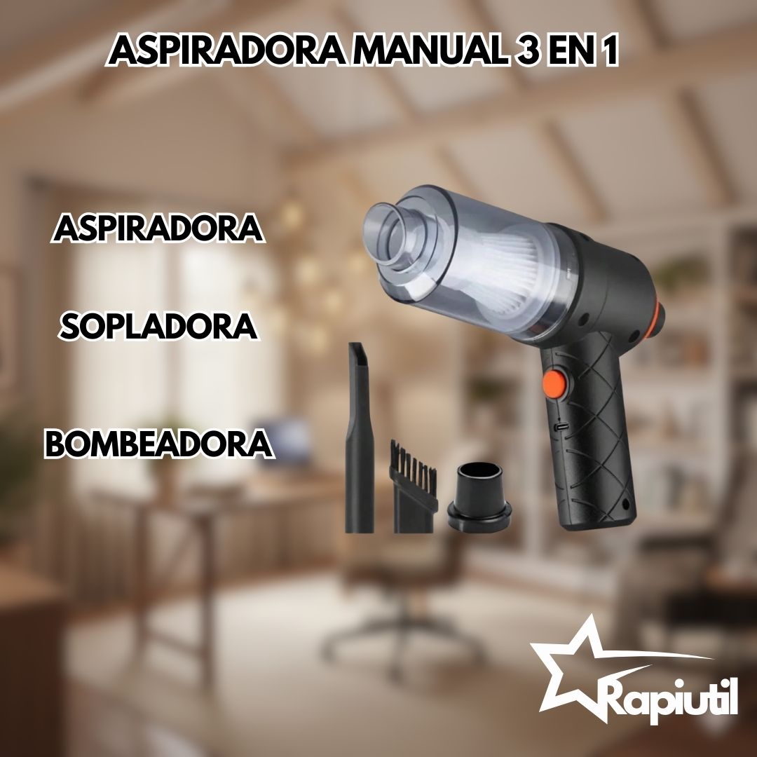 Mini Aspiradora Portatil 3 en 1